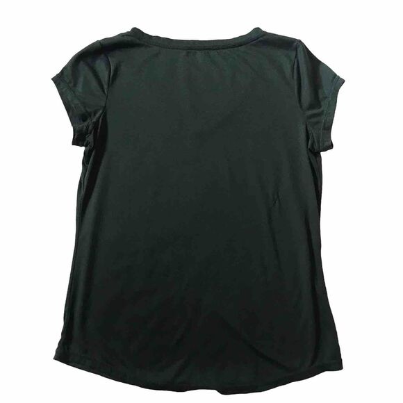 XERSION Activewear T-Shirt Emerald Green Short Sleeve V-Neck Top Women M Workout - Picture 4 of 6